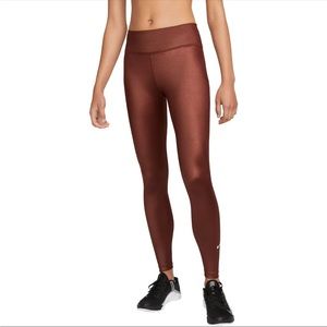 Nike women’s one bronze shine workout leggings